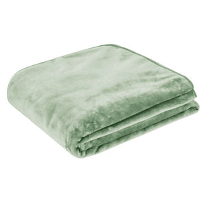 Blankets J.Elliot Home 450Gsm Solid Faux Mink Blanket Sage