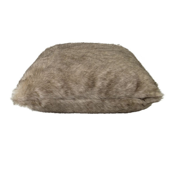 Cushions & Decorative Pillows J Elliot Home Brown Fox Luxury Faux Fur Filled Cushion 50 X 50Cm