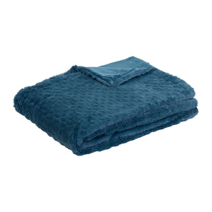 Throws & Afghans J.Elliot Home Azariah Plush Throw Teal