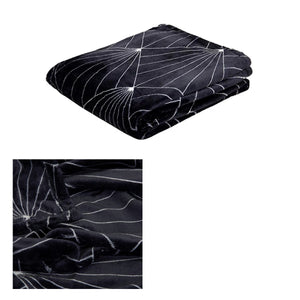 Throws & Afghans J.Elliot Home Celeste Flannel Throw Rug Black