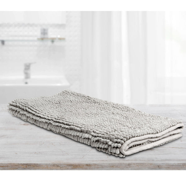 Bath Mats, Rugs & Toilet Covers Toggle Microfiber Bath Mat Large Silver