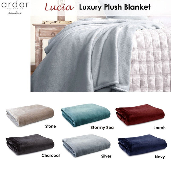 Blankets Ardor Lucia Luxury Push Blanket Charcoal