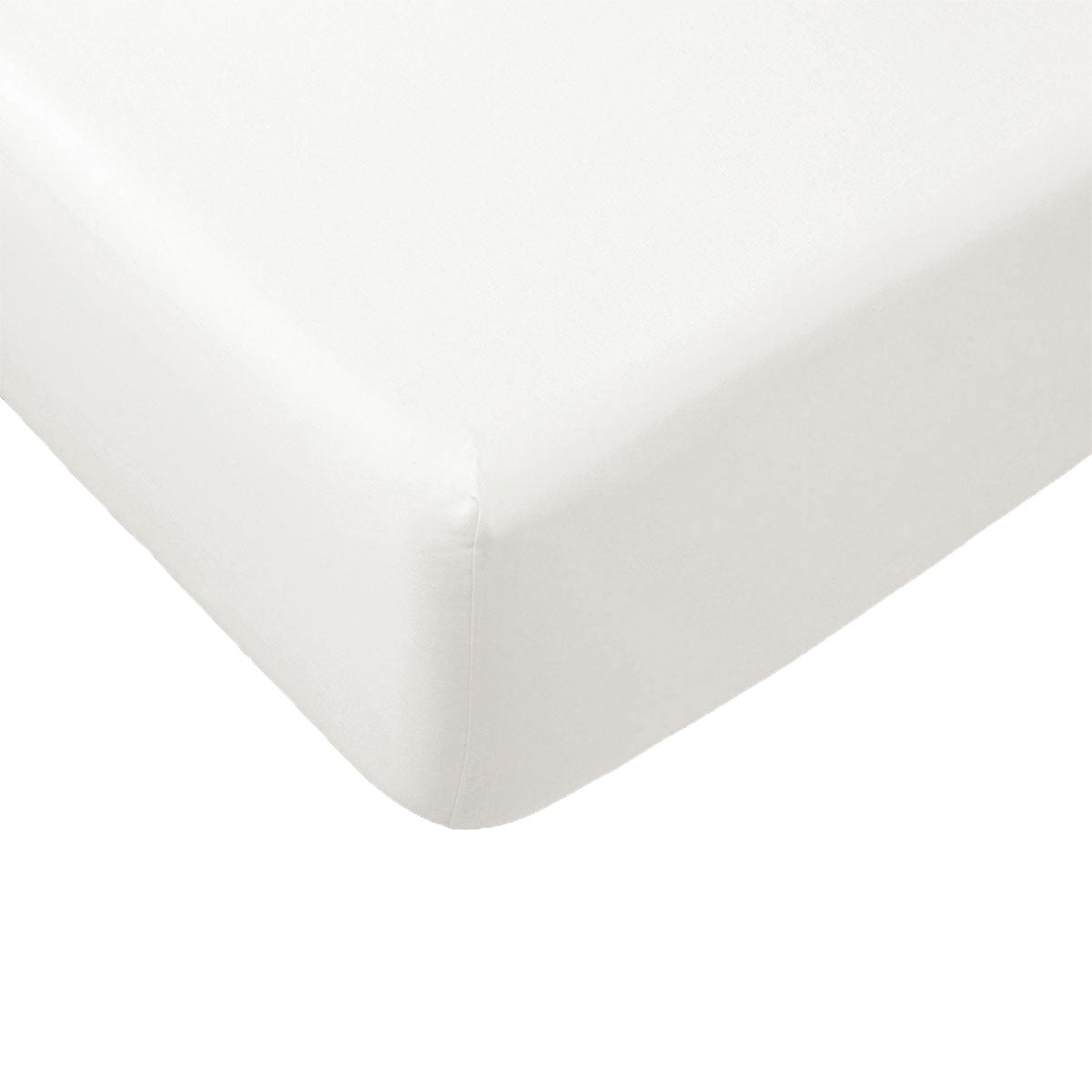 Sheets Essentially Home Living Polyester Cotton Fitted Sheet 33Cm Wall Double Ivory