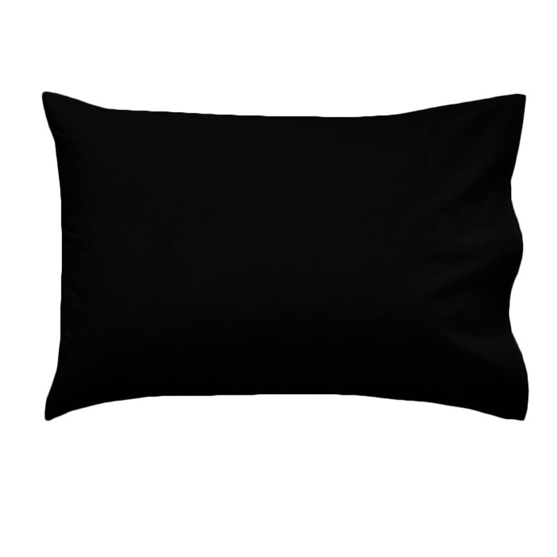 Pillow Cases Essentially Home Living Polyester Cotton Queen Pillowcase 53 X 78 Cm Black