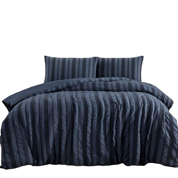 Quilt Covers Ardor Seersucker Quilt Cover Set Lisbon Indigo