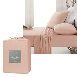 Sheets Ardor Micro Flannel Sheet Set Dusty Pink