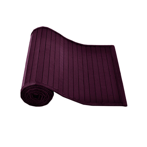 Table Runners Broad Slat Bamboo Table Runner 140 X 33Cm Purple