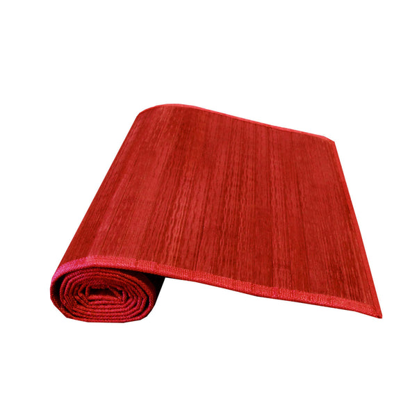 Table Runners Varnish Bamboo Table Runner 140 X 33Cm Red