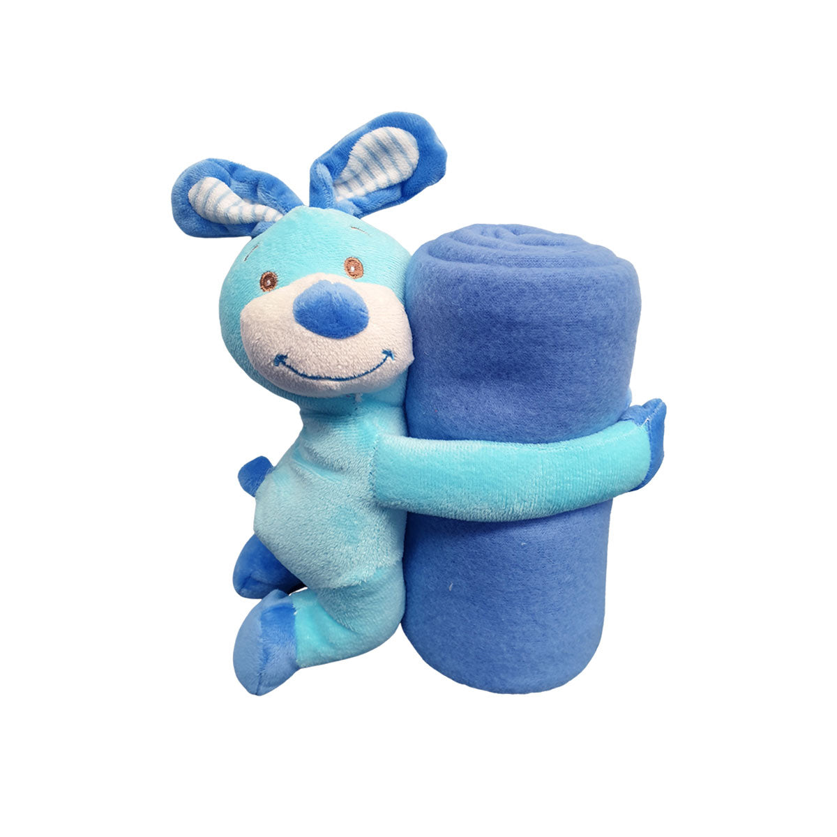 Blankets & Throws Baby Blue Blanket With Toy Bunny