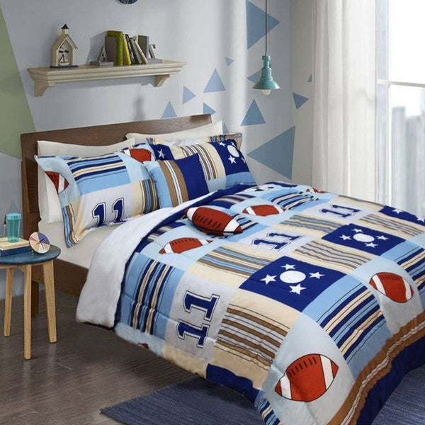 Double Bed Comforters Ramesses 5 Piece Kids Comforter Set Sports Double