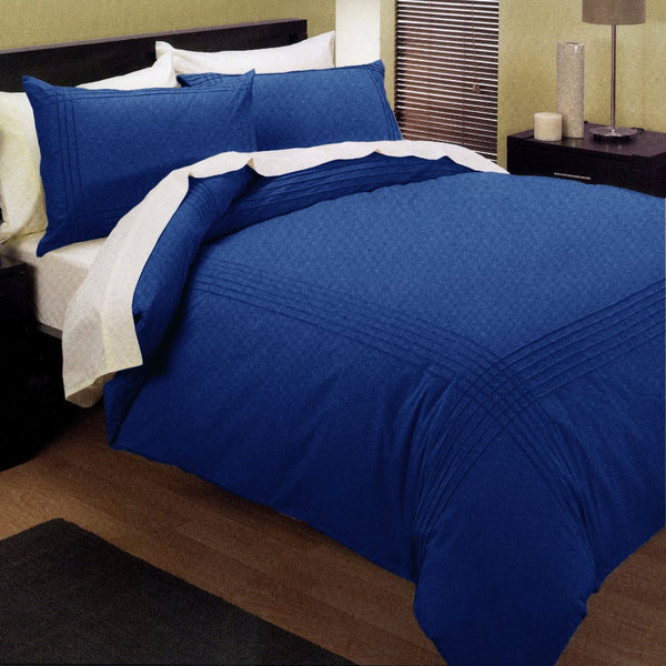 Quilt Covers Kingtex Pintuck Quilt Cover Set Blue Queen