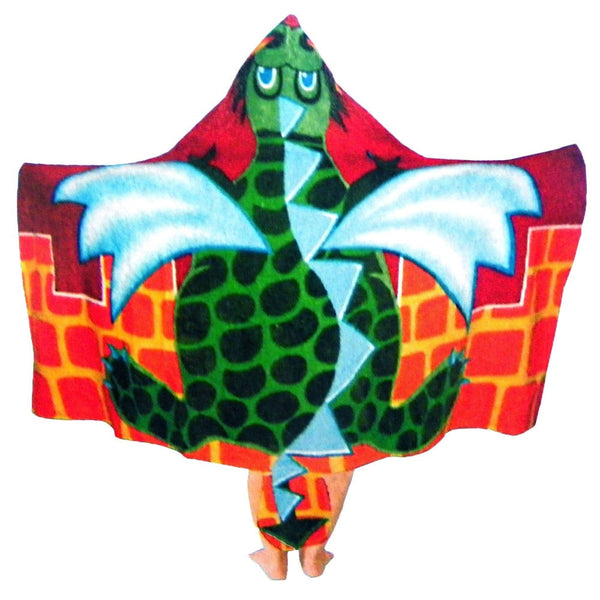 Towels & Washcloths Kids Cotton Velour Beach Cape Dragon