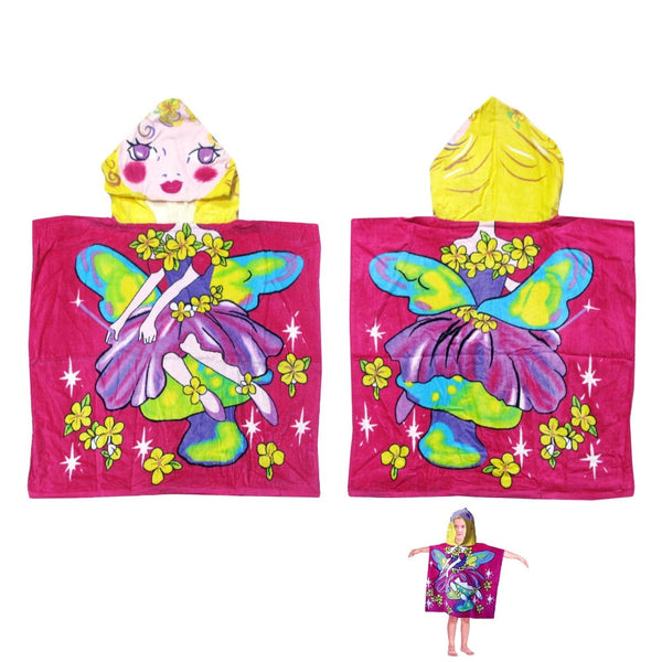 Towels & Washcloths Cute Kids Cotton Hooded Towel Poncho 60 X 120 Cm Fairy