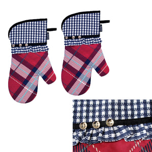 Oven Mitts & Potholders Ladelle Khloe Multi Set Of 2 Oven Mitts 18 X 33 Cm