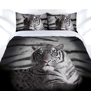 Quilt Covers Just Home Blue Eyes Stripes Tiger Quilt Cover Set King