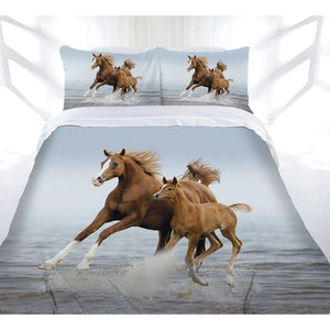 Quilt Covers Just Home Frolicking Horse Quilt Cover Set Queen