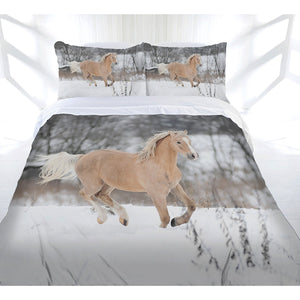 Quilt Covers Just Home Winter Gallop Quilt Cover Set Double