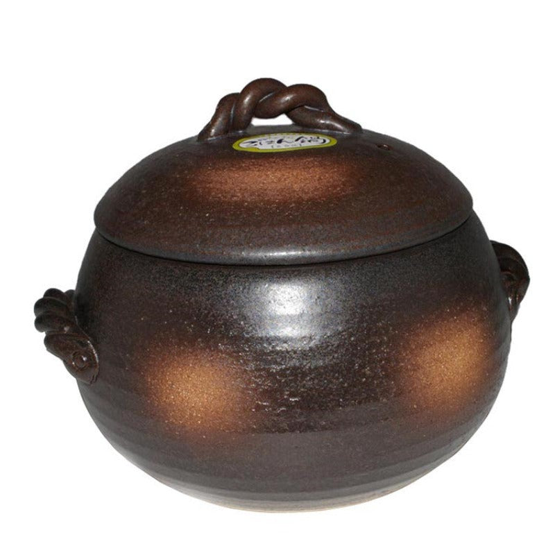 Other Cookware Japanese Yorozufuru Sho Brown Donabe Chestnut 7# Rice Clay Pot Made In 4L