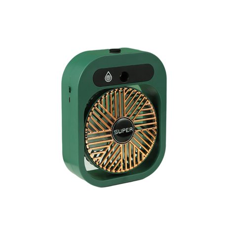 Humidifiers Jy Ice Fog Usb Air Conditioning Mist Humidfier Mini Fan Green