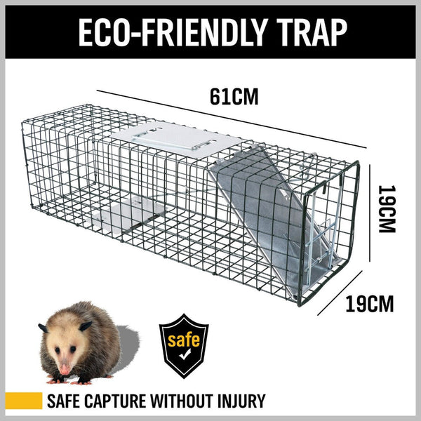 Insect Traps & Baits Vaka Animal Trap Cage Humane Live Steel Catch Possum Fox Rat Rabbit Bird