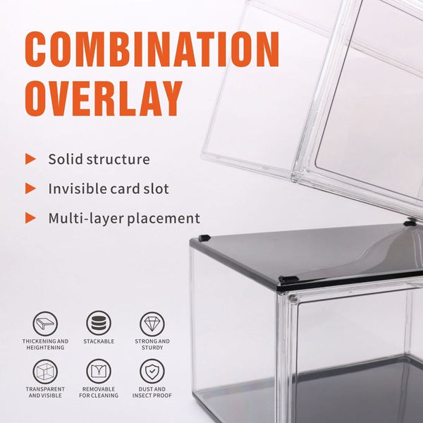 Storage Boxes 5Pc Stackable Shoe Display Box Hard Acrylic Sneaker Storage Containers Case