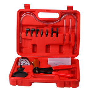 Brake Parts Horusdy Hand Held Vacuum Pump Brake Bleeder Pressure Tester Gauge Kit