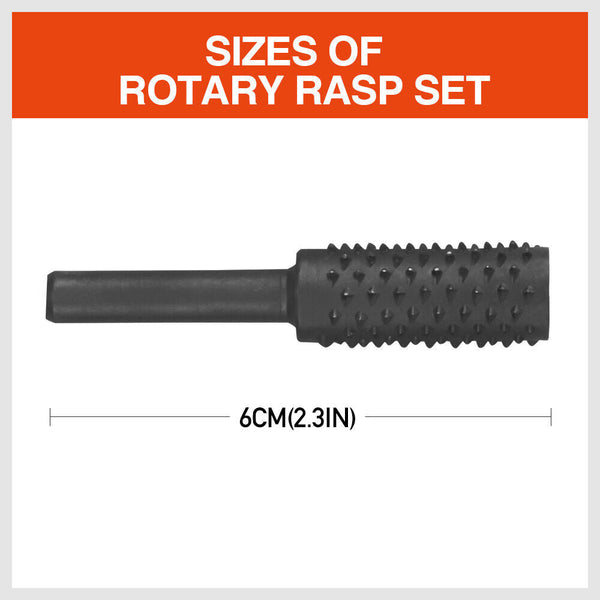 Drill Bits 10Pc Rotary Bits Set Router Drill Burr Wood Rasp File Timber