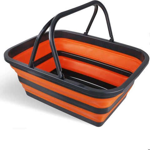 Camping Storage Adjustable Collapsible Sink 16L Large Portable Basket Wash Basin Outdoor Camping