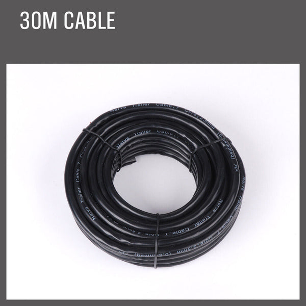 30M X 7 Core Wire Cable Trailer Automotive Boat Caravan Truck Coil V90 Pvc