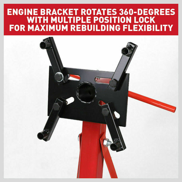 Engine Hoists Heavy Duty Engine Stand Workshop Car Auto Folding Crane Hoist 900Kg Loading