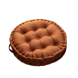 Cushions & Decorative Pillows Luxury Round Pouf Tatami Cushion Meditation Floor Mat With Handle