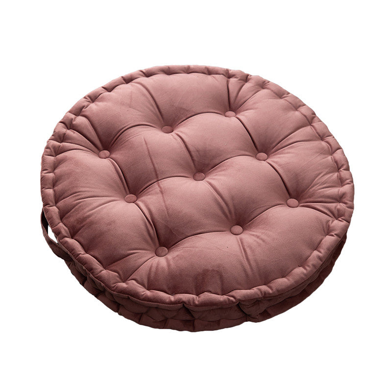 Cushions & Decorative Pillows Luxury Round Pouf Tatami Cushion Meditation Floor Mat With Handle