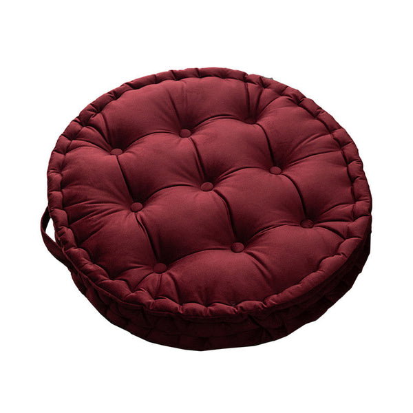 Cushions & Decorative Pillows Luxury Round Pouf Tatami Cushion Meditation Floor Mat With Handle