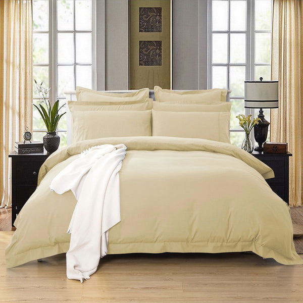 Quilt Covers 1000Tc Tailored King Single Size Duvet Quilt Cover Set