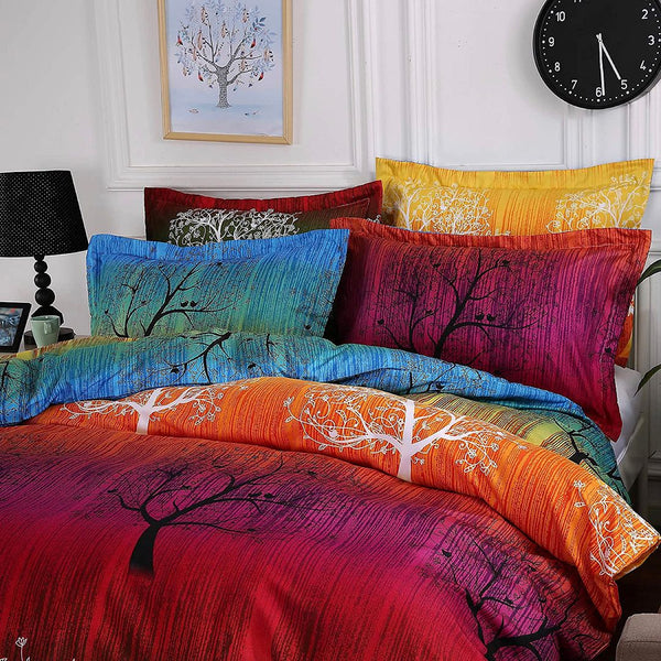 Rainbow Tree Single Size Quilt/Duvet Cover Set