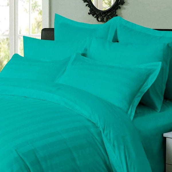 Quilt Covers 1000Tc Ultra Soft Striped King Size Duvet Quilt Cover Set