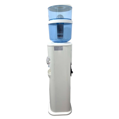 Aimex Water Luxurious White Free Standing Hot And Cold-Water Dispenser With Filter Bottle Lg Compressor