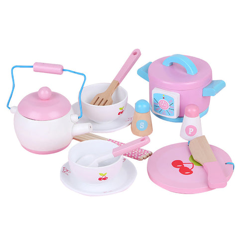 Pretend Kitchens Kids Wooden Kitchen Tea Set Pretend Play