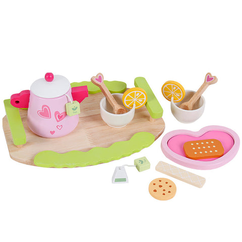 Pretend Kitchens Kids Wooden Kitchen Tea Set Pretend Play