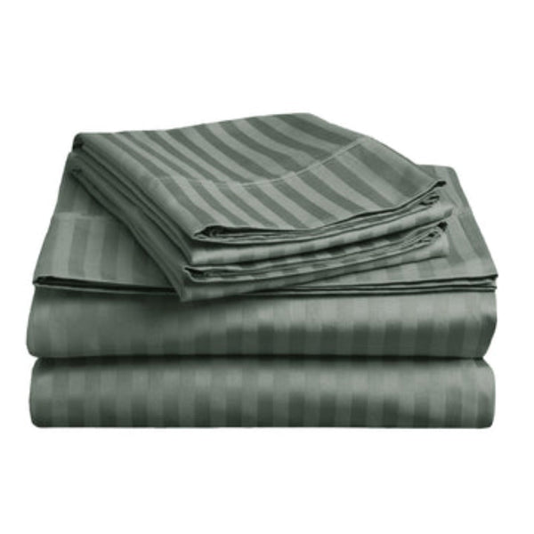 Sheets Soft Stripe Microfibre Sheet Set Double