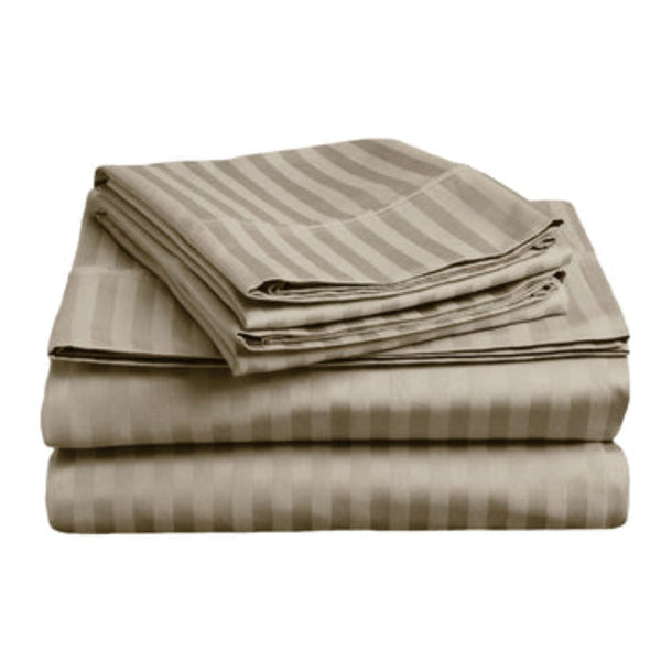 Sheets Soft Stripe Microfibre Sheet Set Double