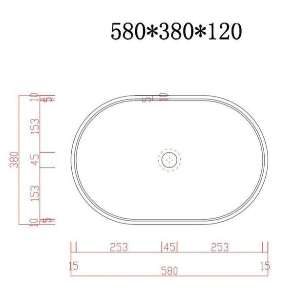 Bathroom Sinks Mito Ultra Modern Concrete Cement Wash Basin Counter Top Matte Black Oval