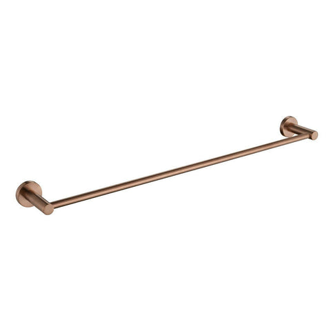 Towel Racks Luxurious Brushed Rose Gold Stainless Steel 304 Towel Rack Rail Single Bar 800Mm