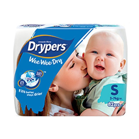 Disposable Nappies 1Pk 82 Drypers Baby Wee Nappies Nappy Small 3 7Kg Diapers