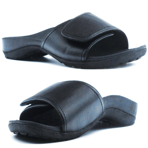 Flats Axign Orthotic Slides Slip On Thongs Slippers Flip Flops Black Eur 38 (Mens Uk5/Ladies Us7)