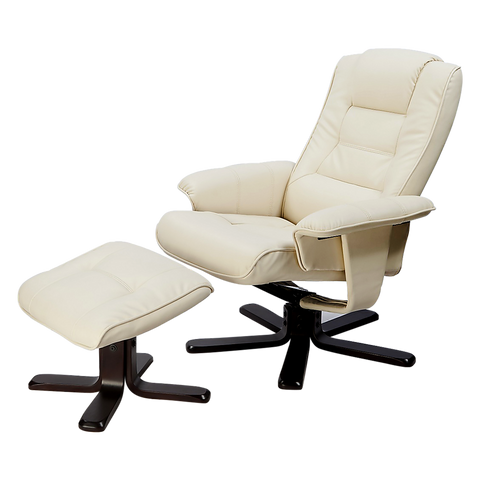 Electric Massage Chairs Pu Leather Massage Chair Recliner Ottoman Lounge Remote