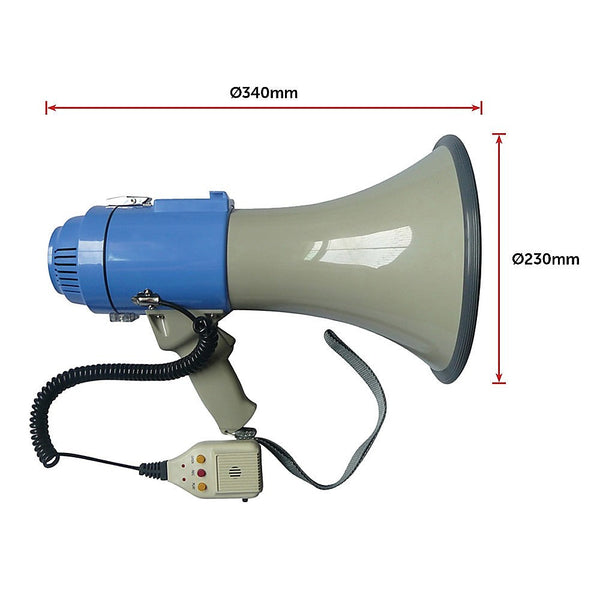 Megaphones 25W Megaphone Pa System Loud Speaker Voice Recorder