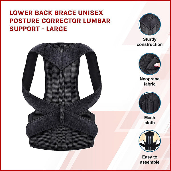 Orthotics, Braces & Sleeves Lower Back Brace Unisex Posture Corrector Lumbar Support