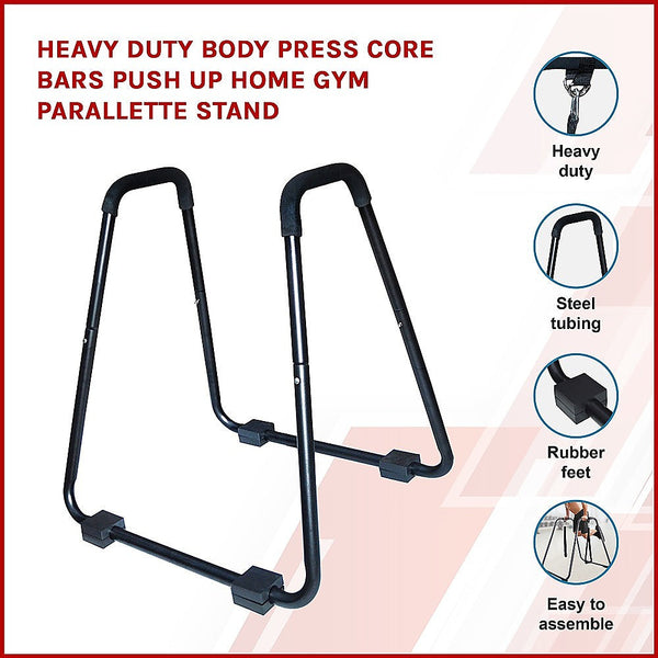 Push Up Stands Heavy Duty Body Press Core Bars Push Up Home Gym Parallette Stand