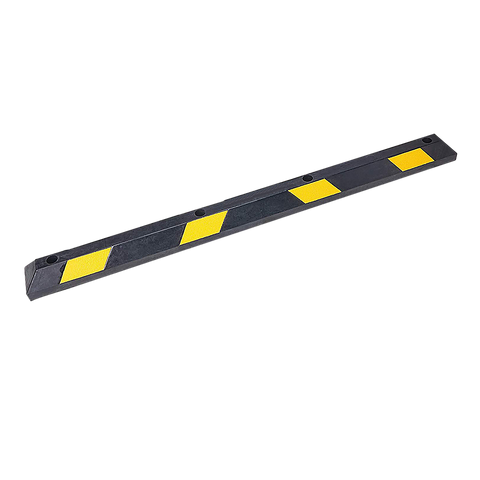 Safety Cones Posts Barriers 180Cm Heavy Duty Rubber Curb Parking Guide Wheel Driveway Stopper Reflective Yellow